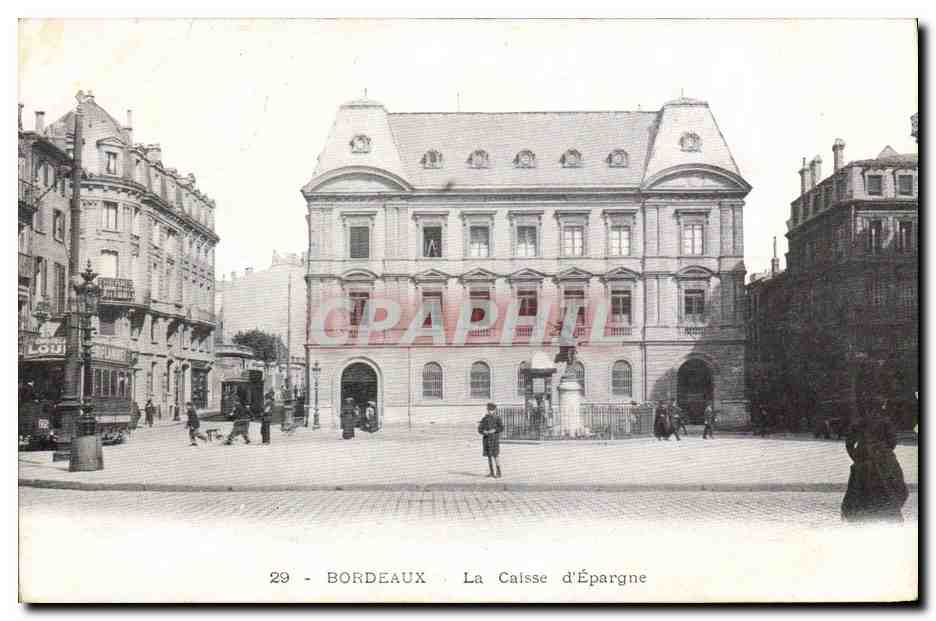 CPA Banque Bordeaux La Caisse d'Epargne Tramway