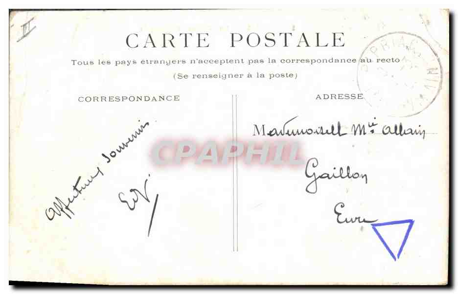 CPA Banque Bordeaux La Caisse d'Epargne Tramway — Rückseite