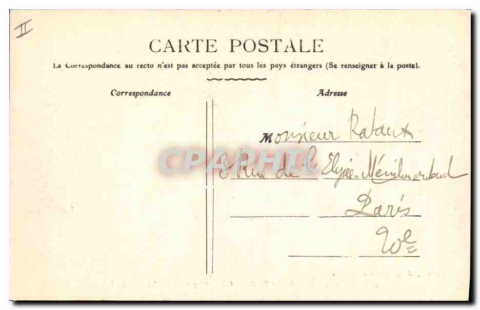 CPA Banque Chalons sur Marne La Caisse d'Epargne Vue du Jard — Rückseite