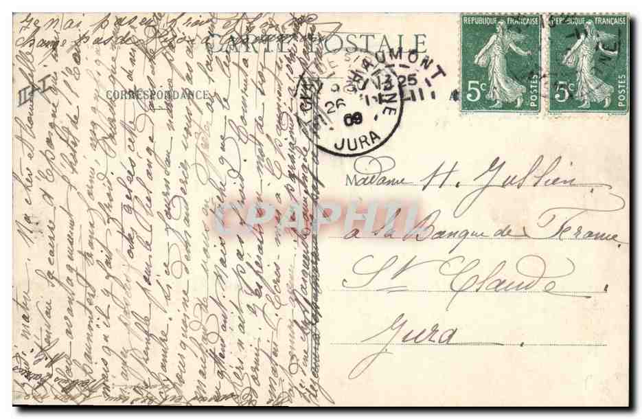 CPA Banque Chaumont La Caisse d'Epargne — Rückseite