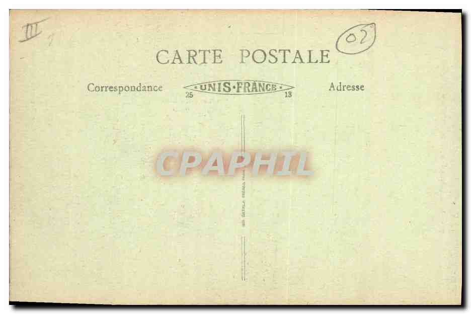 CPA Banque Chateau Chinon La Caisse d'Epargne — Rückseite