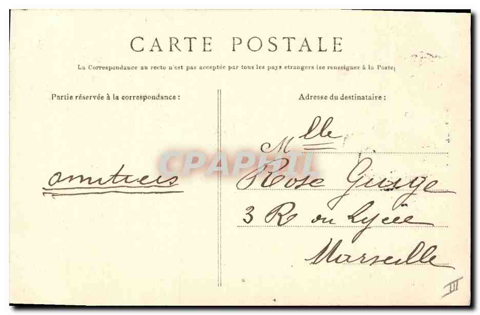 CPA Banque Carpentras La Caisse d'Epargne Facade Nord  — Rückseite