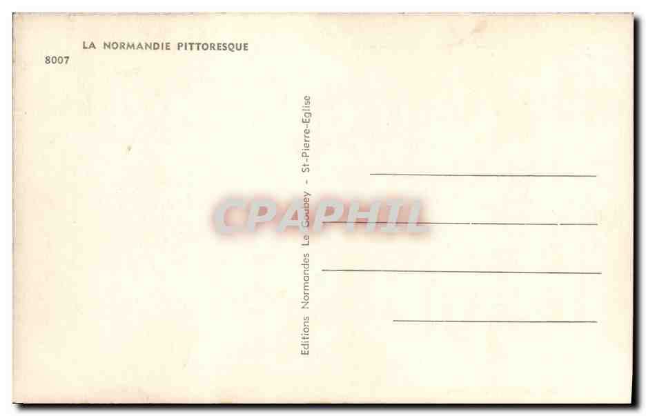 CPA Folklore Normandie Le transport du cidre  — Rückseite