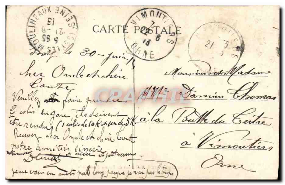 En Normandie — Une Cour de Ferme Normande — Lib. H. Fournies, Vire — Verso
