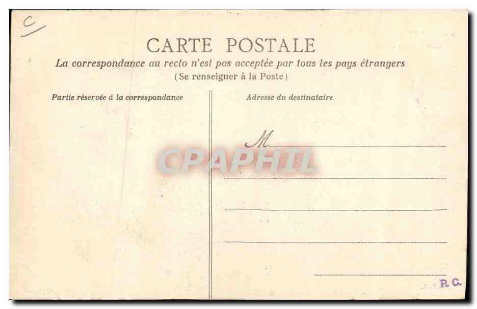 CPA Folklore Normandie Interieur de dentelliere Chat  — Verso
