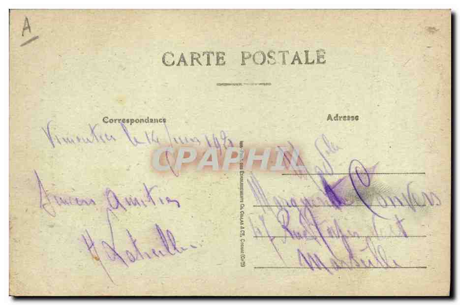 CPA Folklore Normandie Un vieux gars de la vallee d'Auge  — Verso