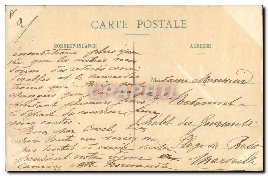 CPA Folklore Les gars de Falaise et leurs lanternes  — Verso