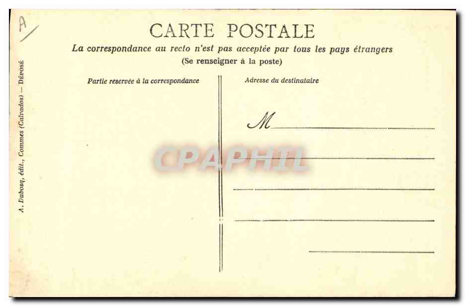 CPA Folklore Normandie Vallee de la Touques Lecture interessante  — Verso