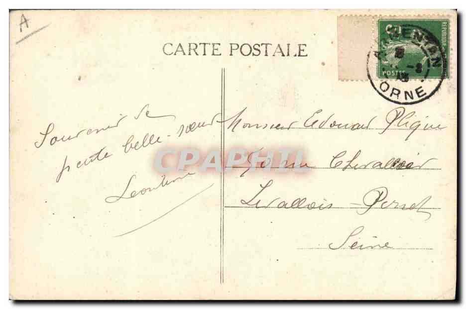 CPA Folklore Coutances  — Verso