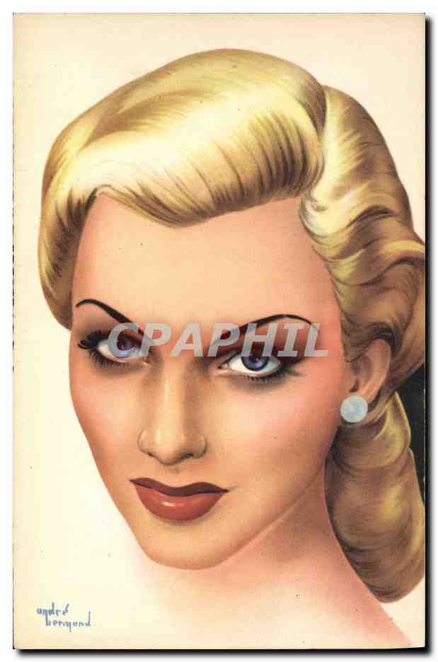 Portrait de femme blonde — André Beroyond — éditeur non visible