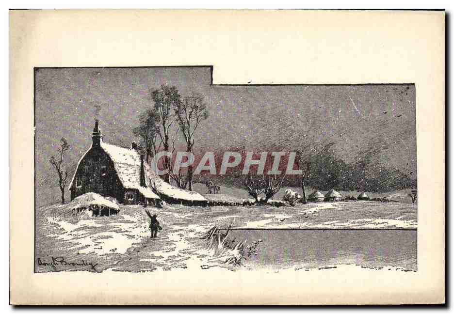 CPA Fantaisie Illustrateur Paysage 