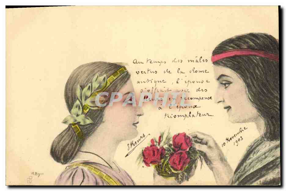 CPA Fantaisie Illustrateur Femmes 