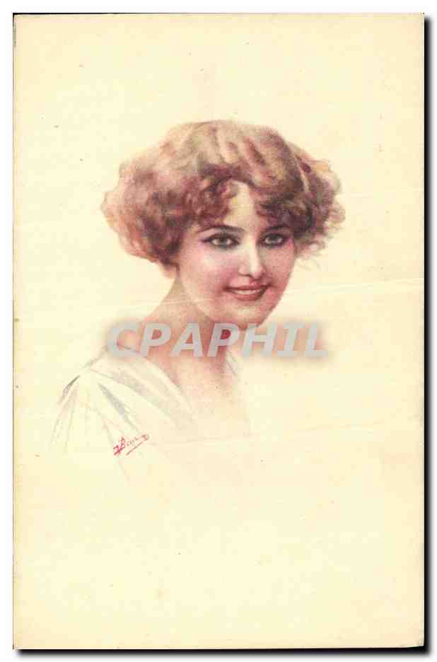 CPA Fantaisie Illustrateur Femme 