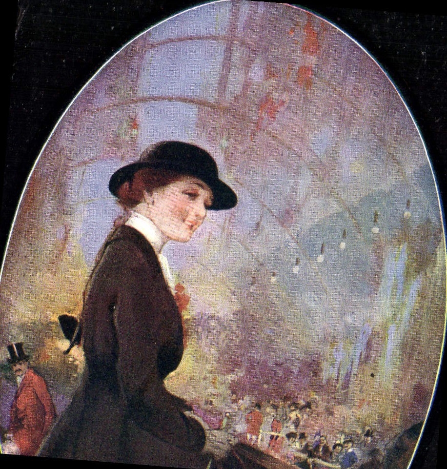 CPA Fantaisie Illustrateur Inernational Horse Show Olympia London 1912 Hanover Square London Cheval Hippisme