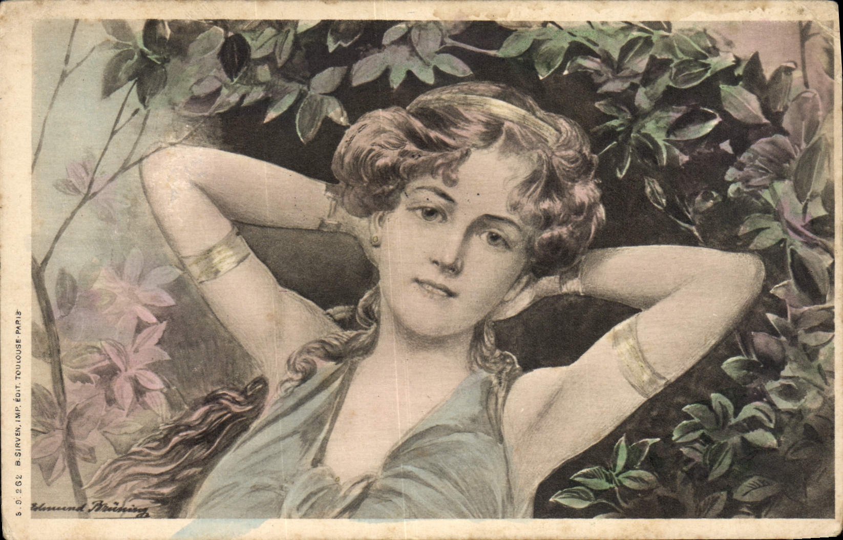 CPA Fantaisie Illustrateur Femme