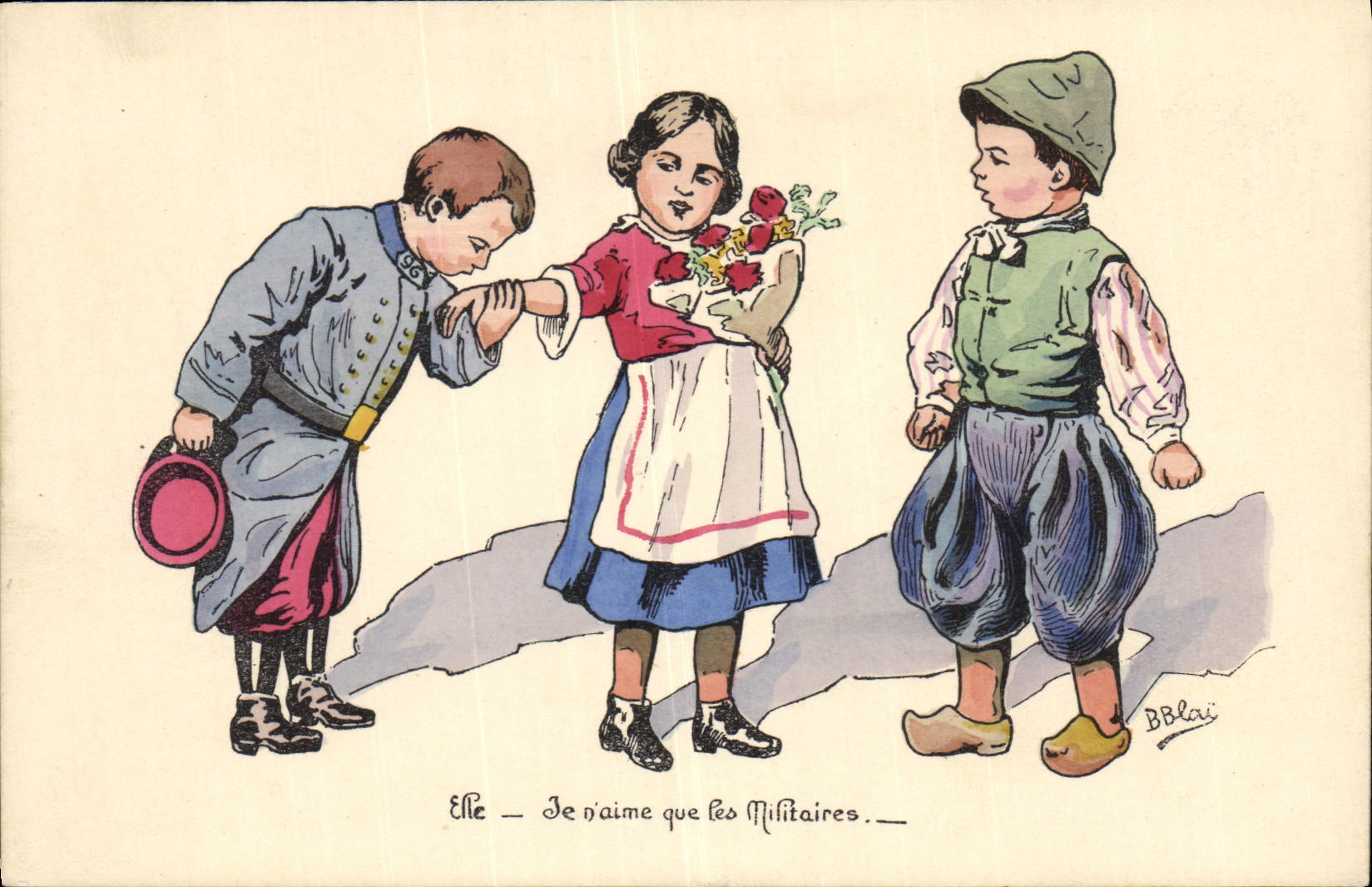 Enfants et militaire — Elle n'aime que les militaires — B. Blai