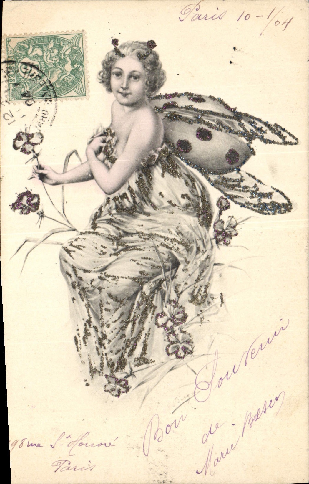 CPA Fantaisie Illustrateur Femme 
