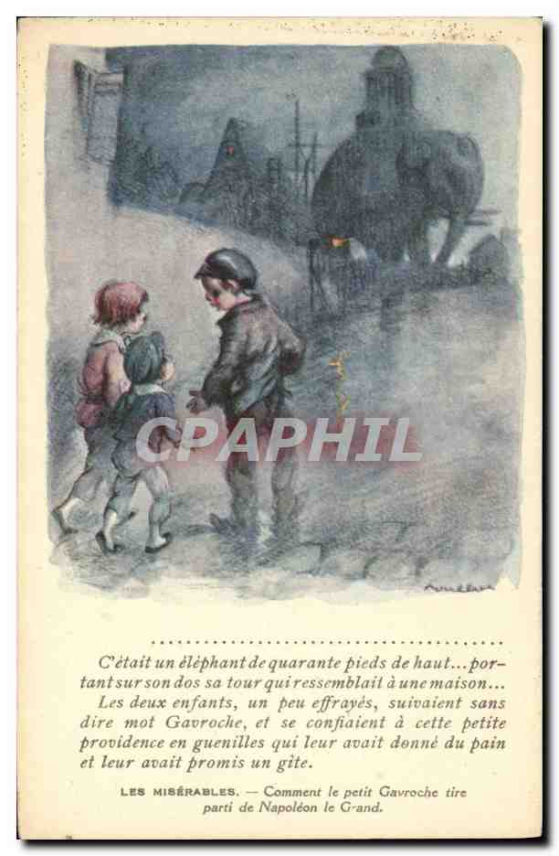 Les Misérables — Comment le petit Gavroche tire parti de Napoléon le Grand — éditeur non visible