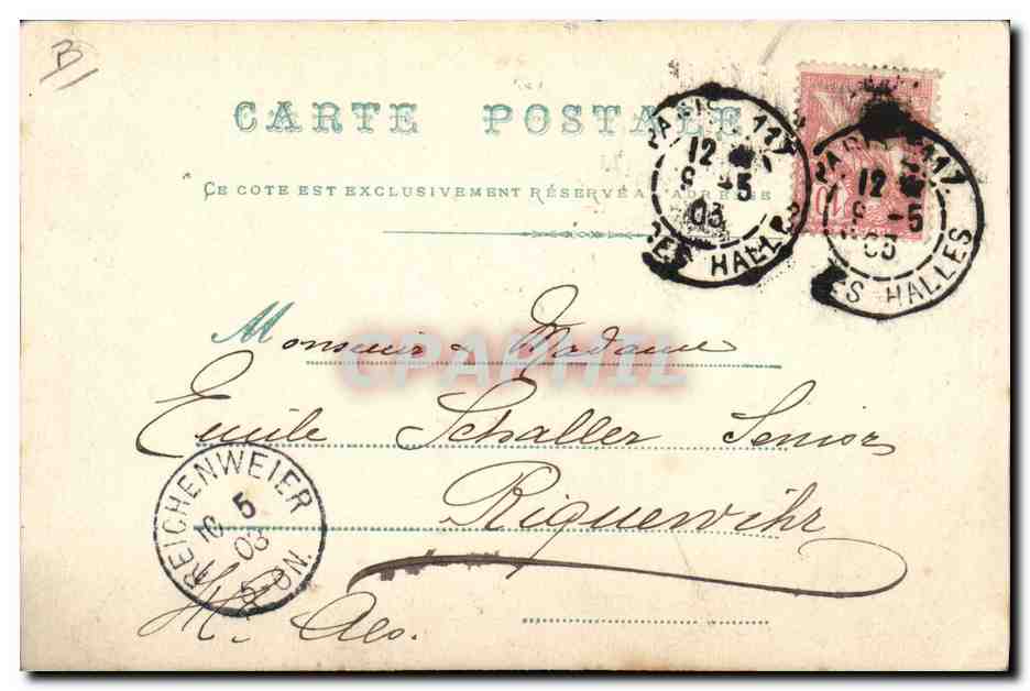 CPA Paris 1er Mai 1903 Visite de sa majeste Edouard VII Emile Loubet — Verso