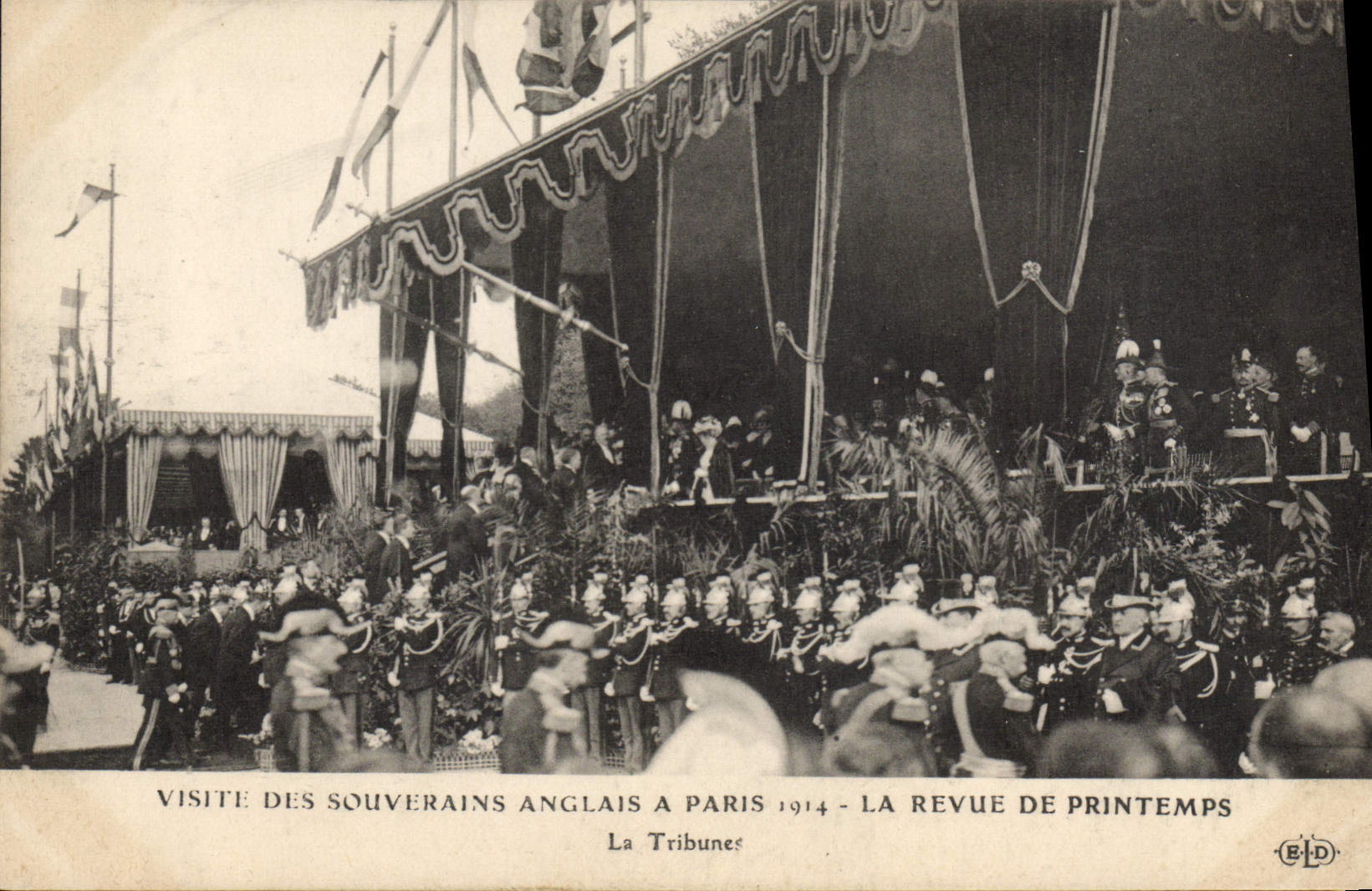 Visite des souverains anglais à Paris 1914 — La Revue de Printemps — La Tribunes