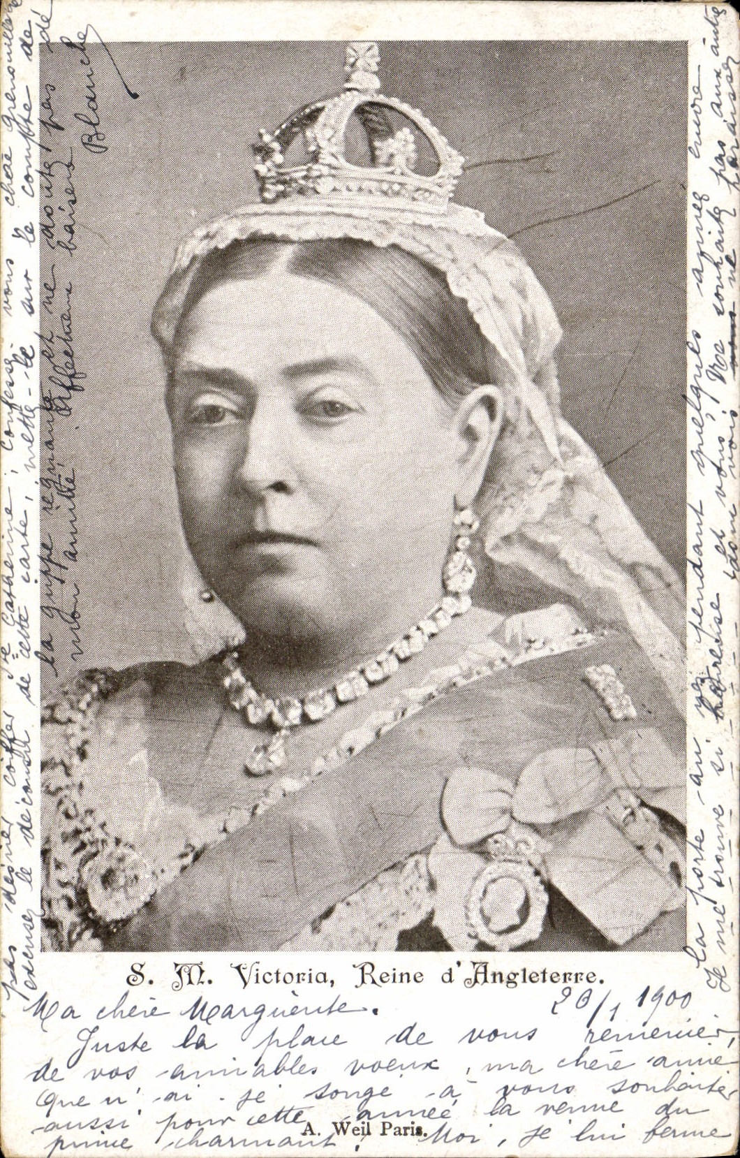 S.M. Victoria, Reine d'Angleterre — A. Weil Paris — n° 801/1900