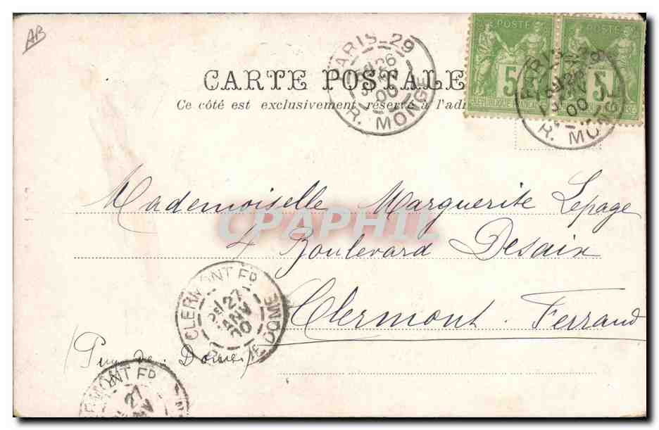S.M. Victoria, Reine d'Angleterre — A. Weil Paris — n° 801/1900 — Achterkant