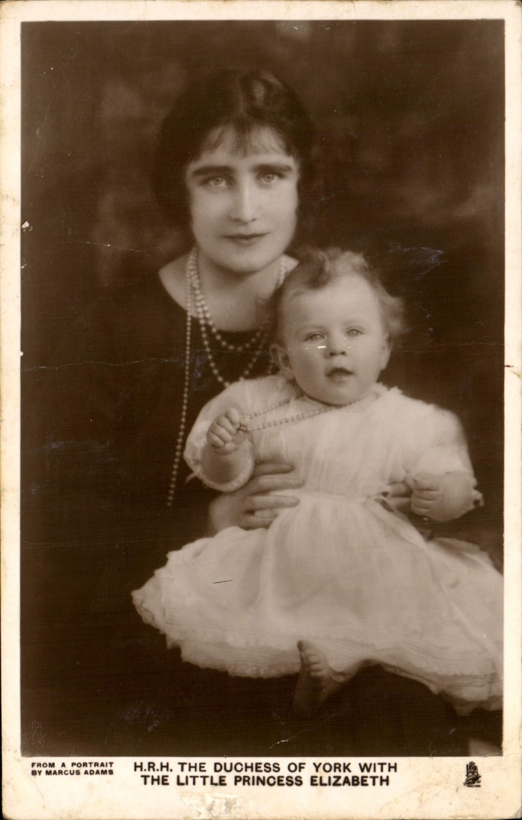 CPA HRH the Duchess of York with the little Princess Elizabeth 