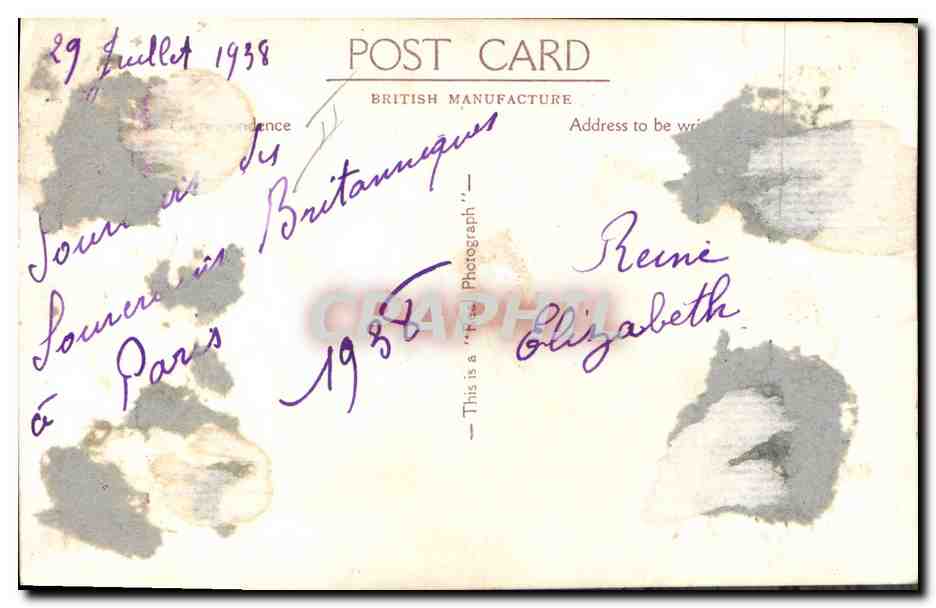 Queen Elizabeth — Portrait — Photo Van Dyk — Reverso