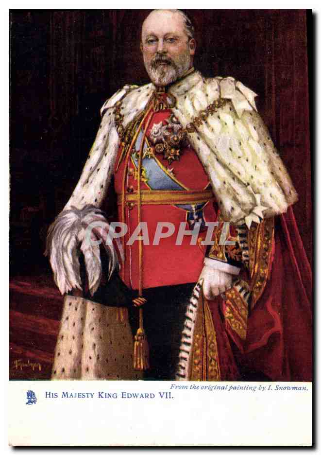Son Altesse Royale le Roi Édouard VII — Portrait — Tuck & Sons