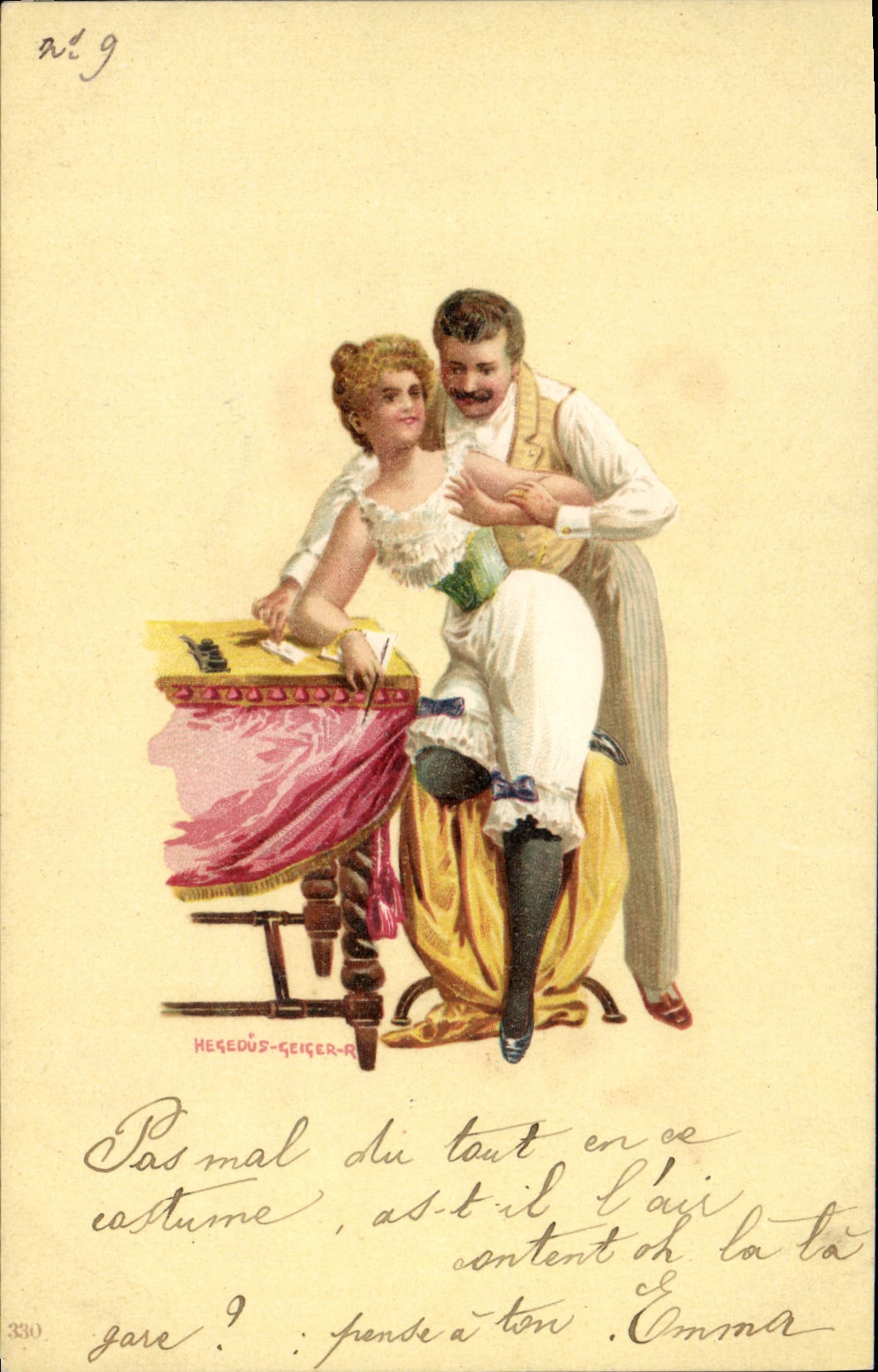 CPA Fantaisie Illustrateur Femme