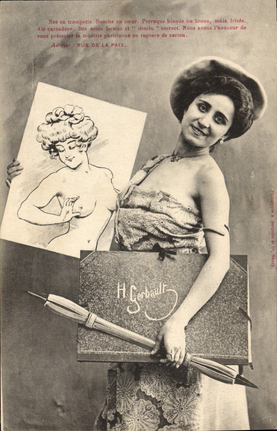 CPA Fantaisie Illustrateur Gerbault Femme 