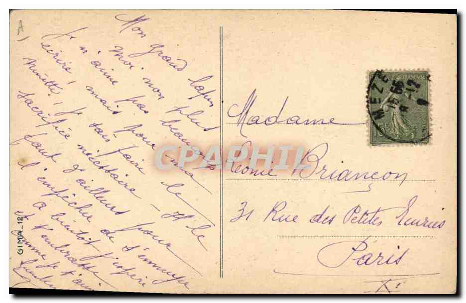 CPA Fantaisie Illustrateur Femme Chapardeur Ange  — Rückseite