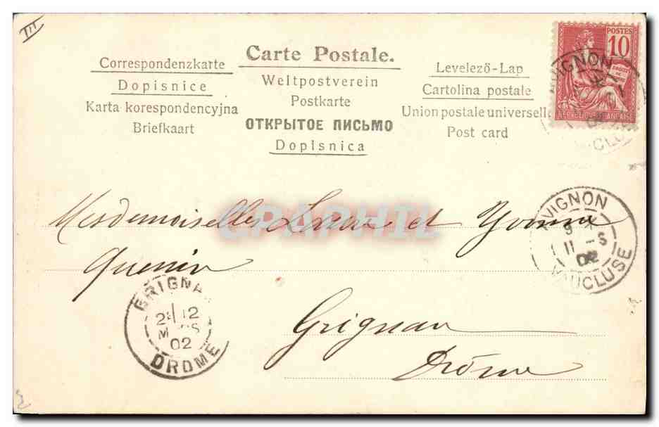 CPA Fantaisie Illustrateur Femme Moutons — Rückseite