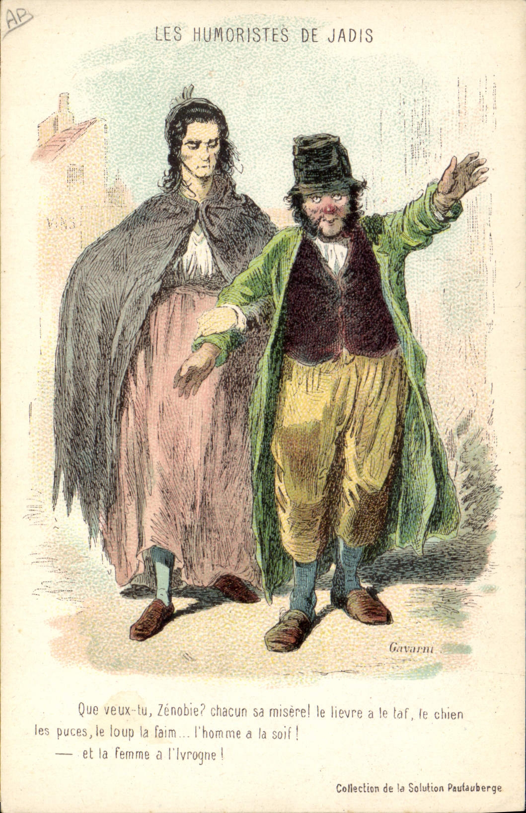 CPA Fantaisie Illustrateur Gavarni Les humouristes de jadis