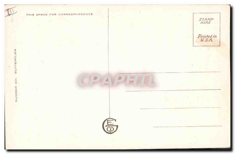 CPA Fantaisie Illustrateur Enfant Papillon — Rückseite