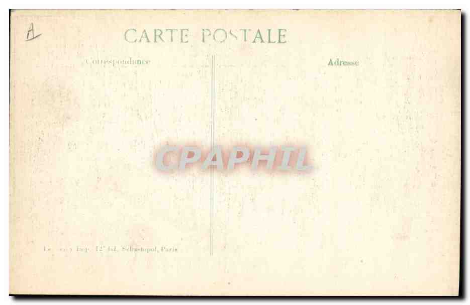CPA Militaria Infanterie indigene Sous officier Inde — Verso