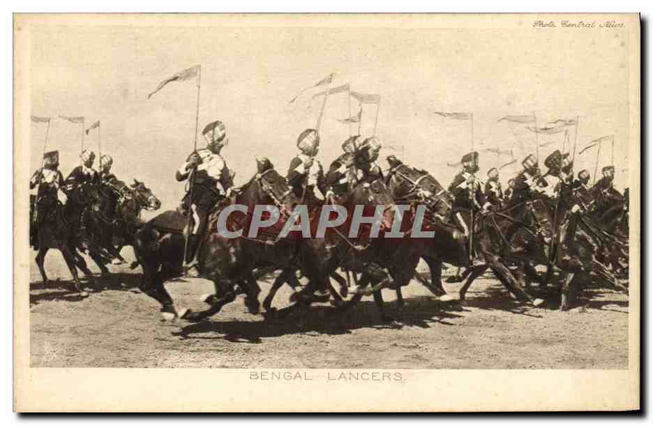 Bengal Lancers — Photo Central Albin — Tuck's Post Card No. 4319