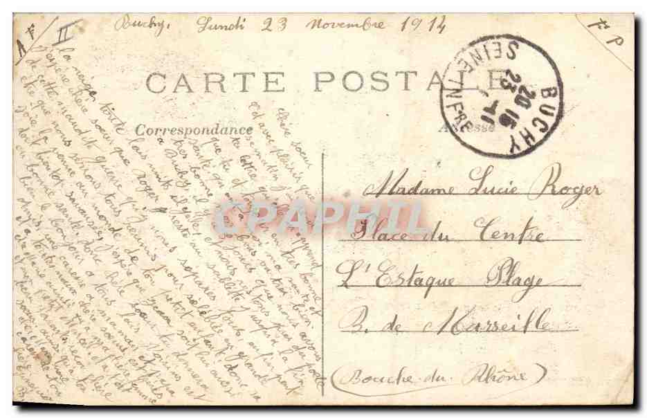 CPA Militaria L'armee anglaise en campagne Infanterie indienne aux environs de Peronne en marche pour le front — Verso