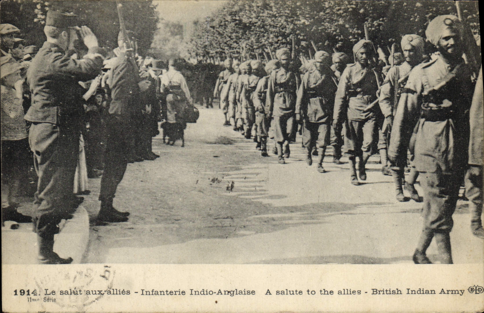 CPA Militaria Infanterie Indio Anglaise 