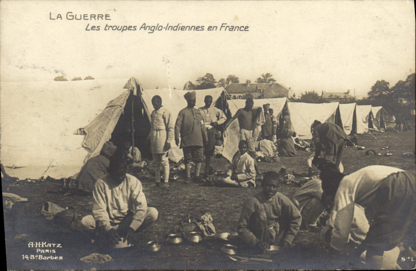 Les troupes Anglo-Indiennes en France — AHKATZ, Paris, 14e B° Barbès