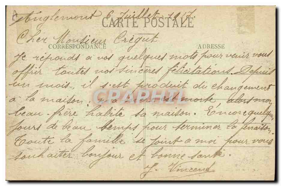 CPA Militaria Les troupes defilent devant les officiers et les decores 18 decembre 1916 — Verso