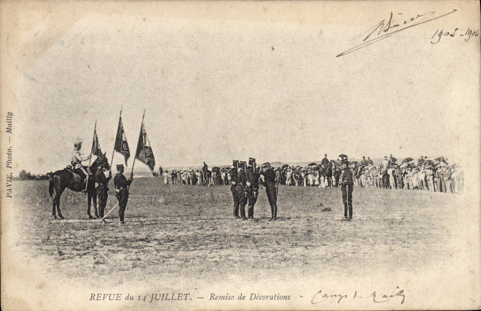 Revue du 14 juillet — Remise de Décorations — Camp I. Raiz — PAVIE, Photo. Matilly