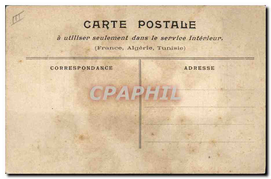 CPA Ligue francaise de l'enseignement Diplome commemoratif — Rückseite