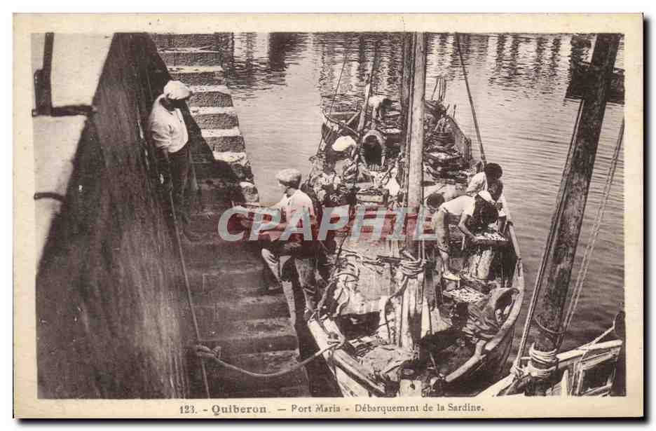 Quiberon - Port Maria - Débarquement de la Sardine — Laurent-Nel, Hémnes, n°123