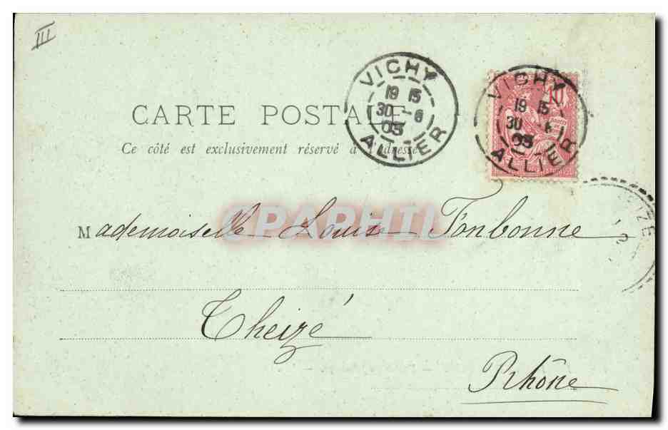 Environ de Vichy — Vaches au pâturage — LL. n°163 — Reverso