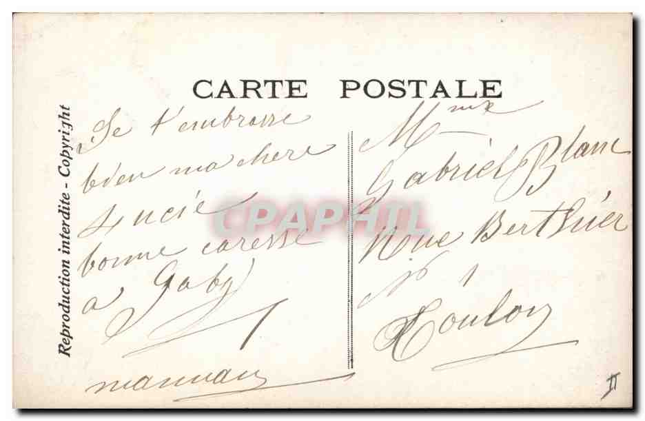 CPA Theatre Edmond Rostand Chantecler Les crapauds Grenouille — Rückseite