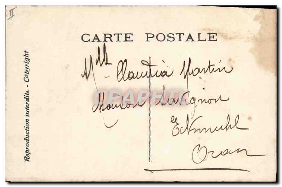 CPA Theatre Edmond Rostand Chantecler et ses poules — Verso