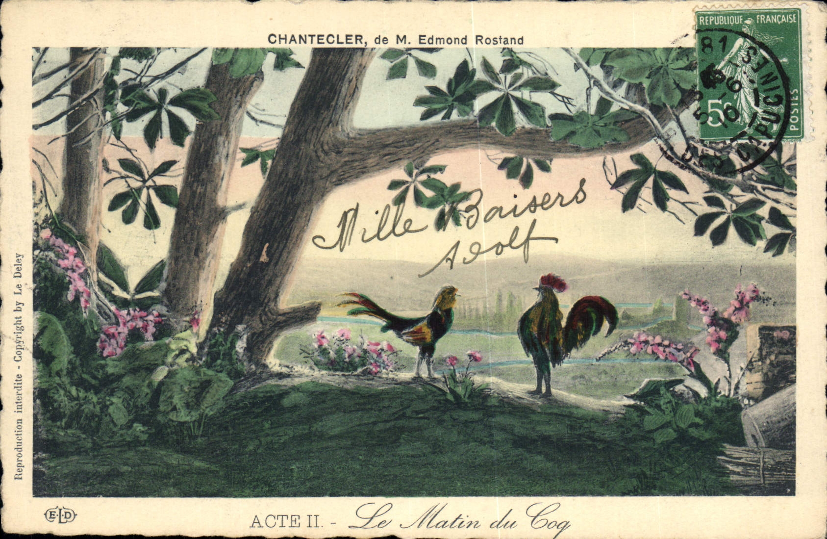 CPA Theatre Edmond Rostand Chantecler Le matin du coq