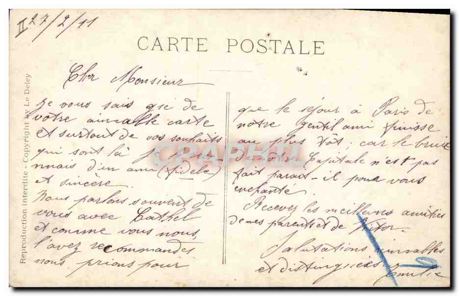 CPA Theatre Edmond Rostand Chantecler et ses poules — Verso