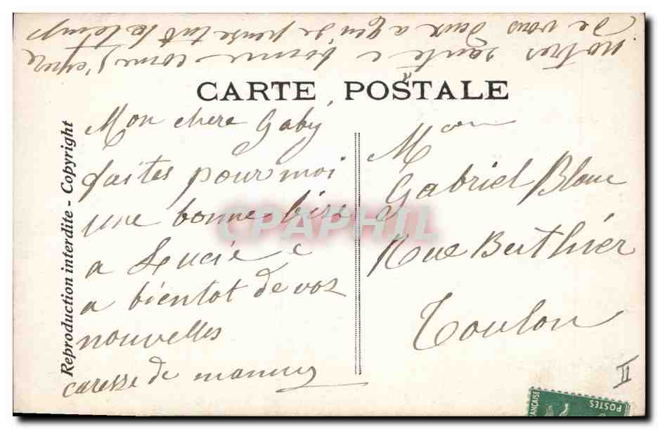 CPA Theatre Edmond Rostand Chantecler Le soir de la faisane — Verso